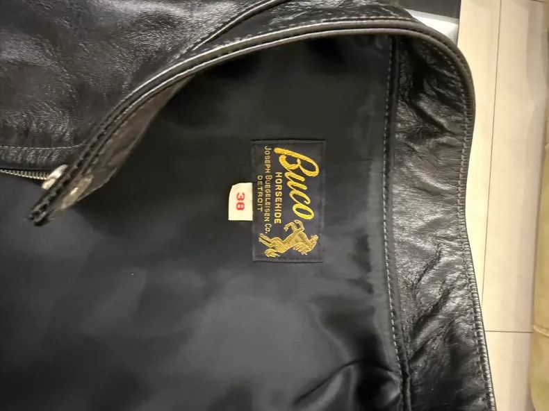 The Real McCoy's The Real McCoy's Size 38 BUCO J-100 Tea Core Horse Leather Size US M / EU 48-50 / 2 - 7 Thumbnail