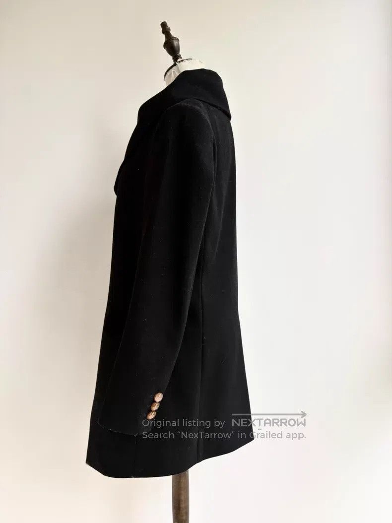 Vivienne Westwood Vivienne Westwood Black Reversible Saturn Collar Wool Coat Size L / US 10 / IT 46 - 4 Thumbnail