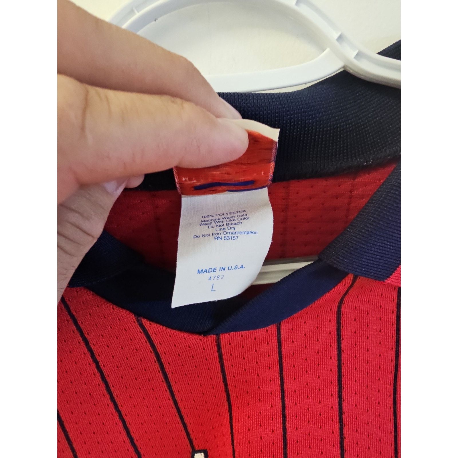 Majestic Minnesota Twins Majestic Pin Striped Jersey Size L Size US L / EU 52-54 / 3 - 6 Thumbnail