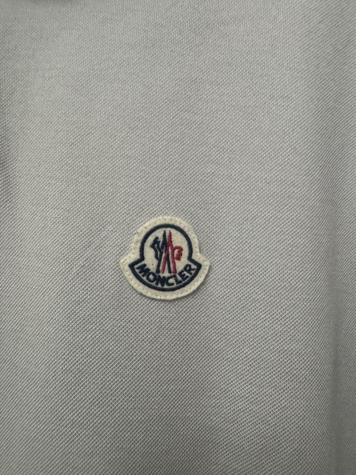 Moncler Moncler Maglia Polo Manica corta Soft Gray Polo Shirt Size US L / EU 52-54 / 3 - 4 Thumbnail