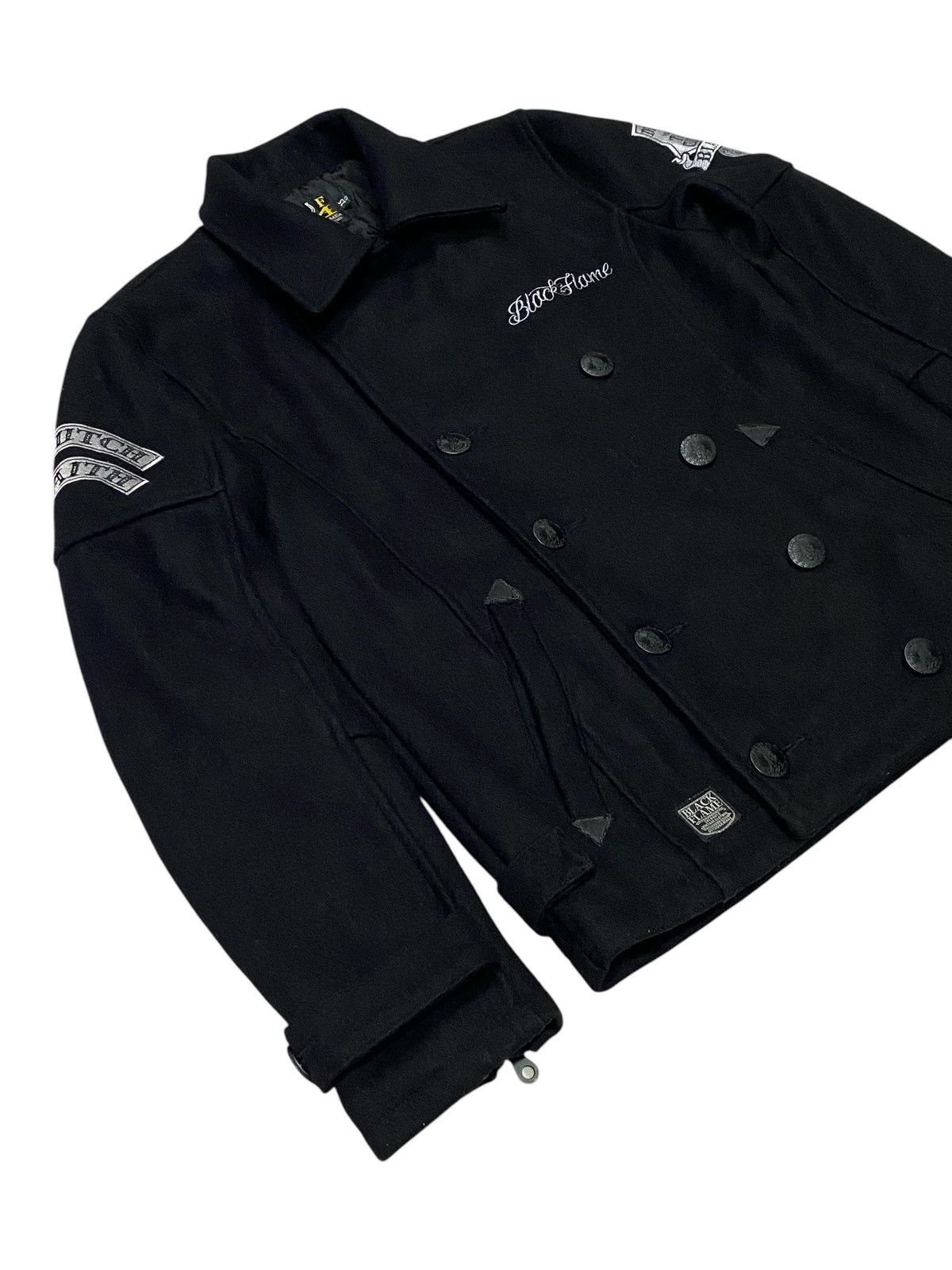 Japanese Brand Black Flame Wool Jacket Size US S / EU 44-46 / 1 - 25 Thumbnail