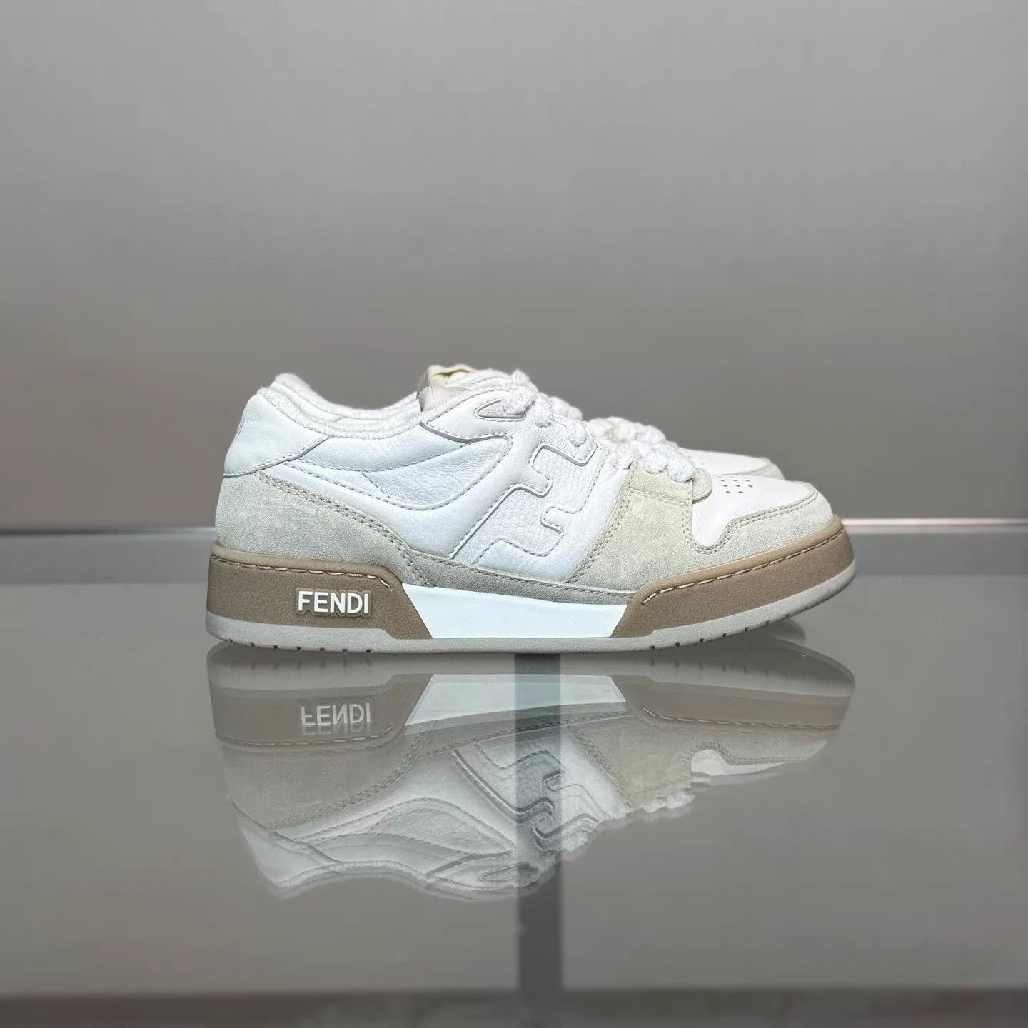 Fendi Fendi Match Sneakers White/Brown 35 98 DM1581 Size US 4.5 / IT 34.5 - 3 Thumbnail