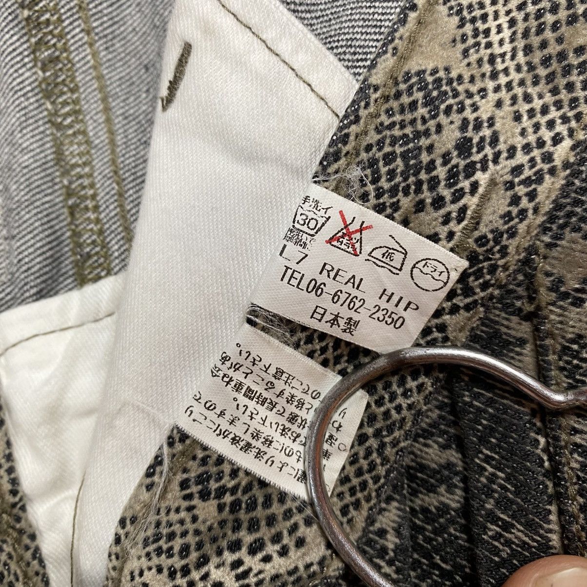 L7 Real Hip L7 Real Hip Snakeskin Flared Pants Size US 28 / EU 44 - 9 Thumbnail