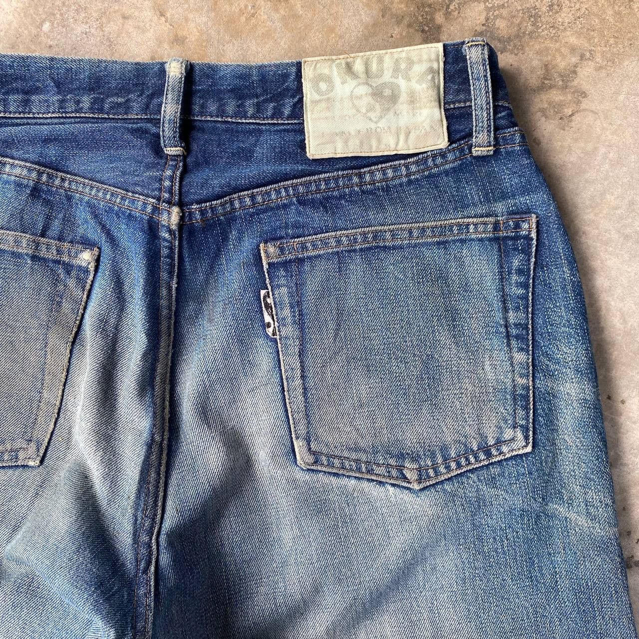 Okura VINTAGE OSAKA OKURA IRON HR MARKETT SELVEDGED DISTRESSED Size US 30 / EU 46 - 11 Thumbnail