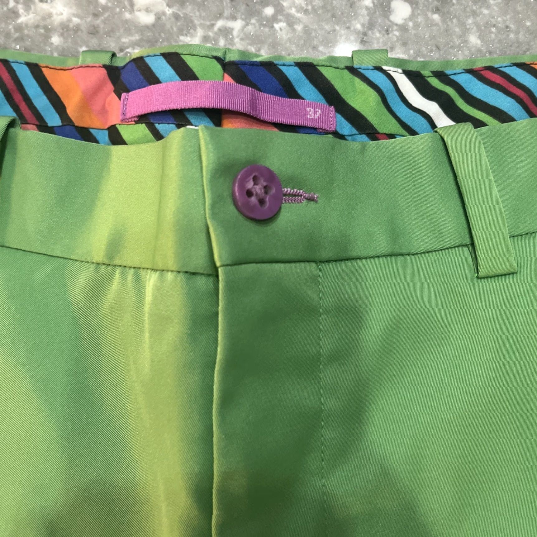 Vintage Aristo Eighteen Pants 37x32 Men Regular Green Golf Pants Size US 37 - 2 Thumbnail