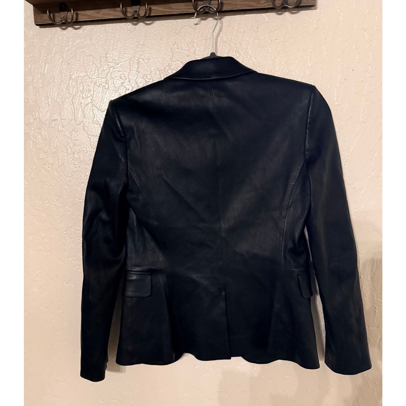 Theory Theory Women’s Size 0 Black Lamb Leather Blazer Jacket Size XS / US 0-2 / IT 36-38 - 2 Thumbnail