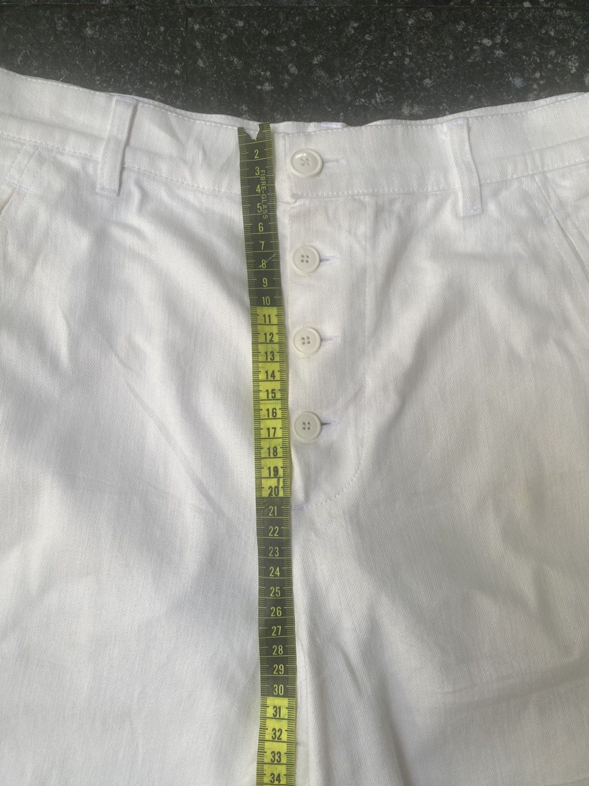 agnes b. White Trousers Button Fly Vintage by Agnes B. Paris Size US 30 / EU 46 - 8 Thumbnail