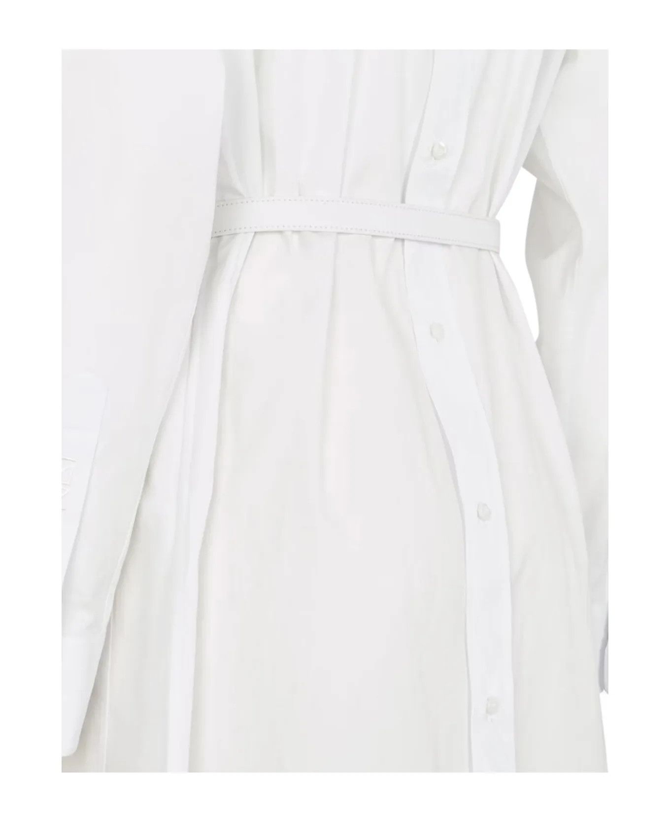 Fendi o1s1wg110825 Dress in White Size XL / US 12-14 / IT 48-50 - 3 Thumbnail