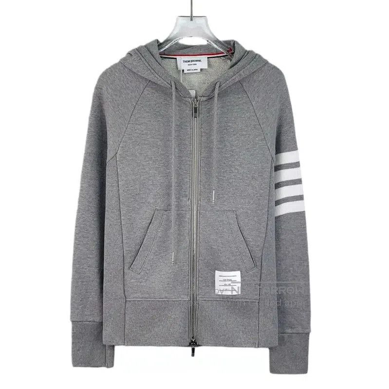 Thom Browne Thom Browne Gray Cotton Women's Jacket . Size XS / US 0-2 / IT 36-38 - 1 Thumbnail