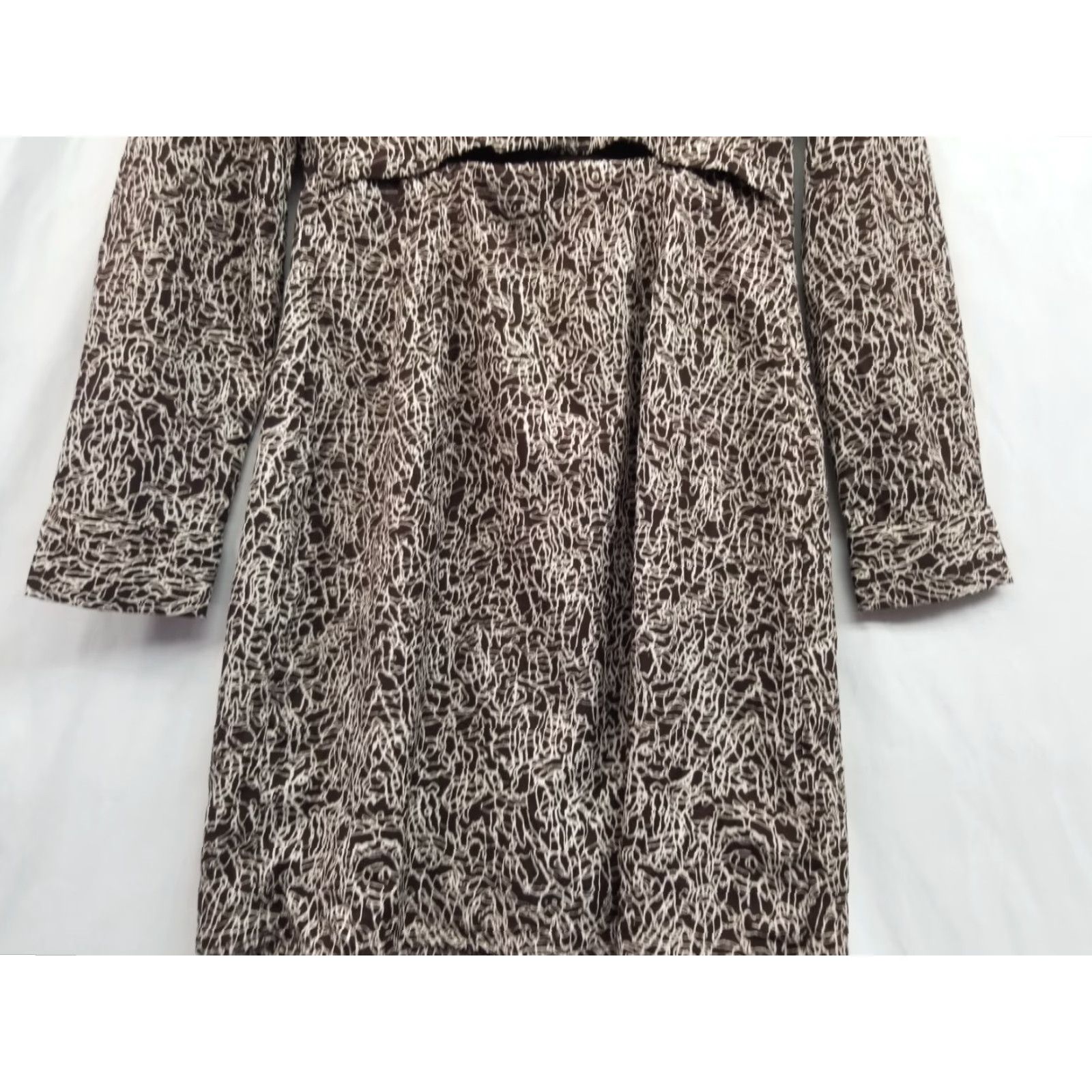 Vintage ASTR Womens Brown Snakeskin Print Long Sleeve Shift Dress Size S NWT Size S / US 4 / IT 40 - 3 Thumbnail