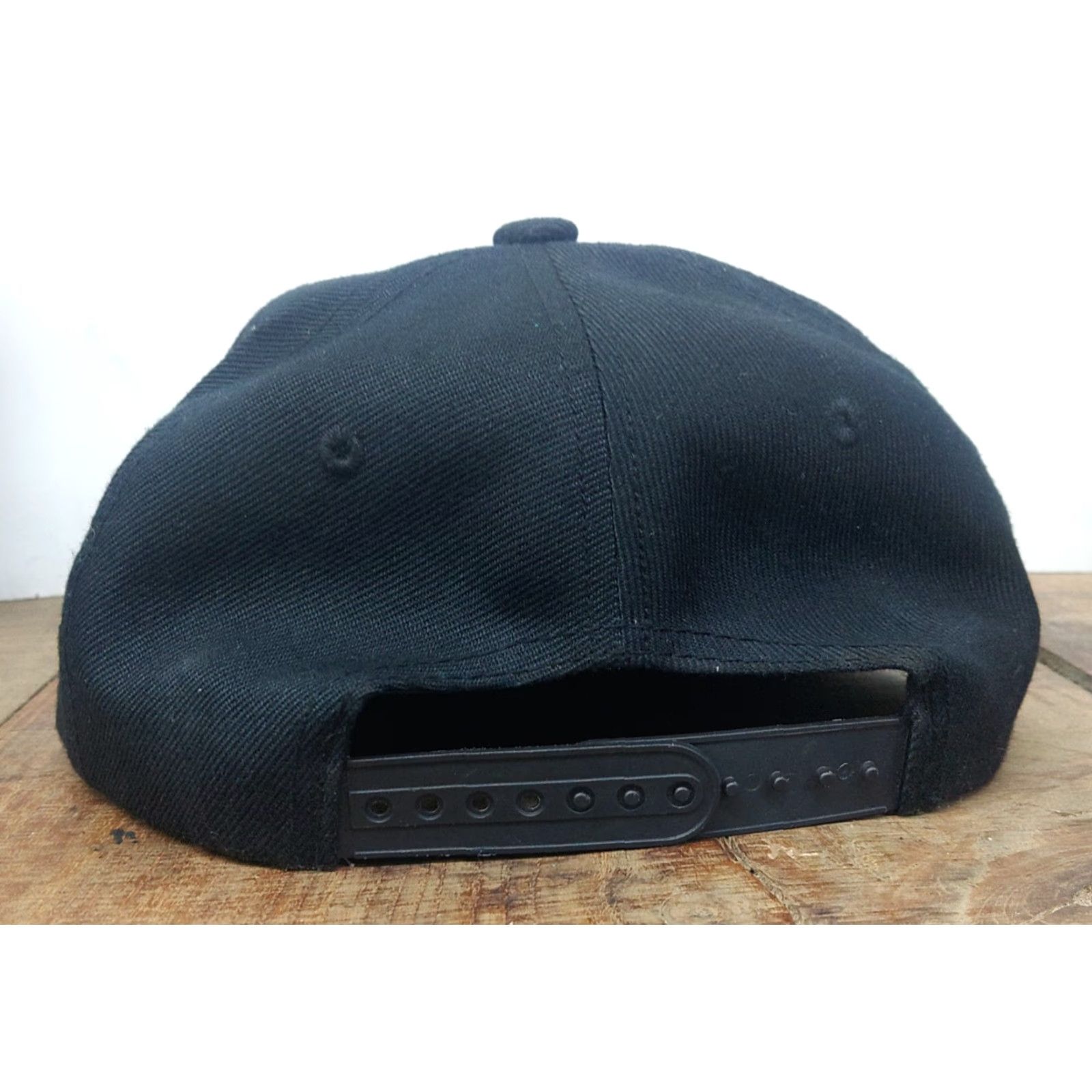 Vintage Young & Reckless Los Angeles Reckless Snapback Cap All Black Wool Adjustable Mens One Size Black Twill Hat 90s Hip Hop Outdoor Size ONE SIZE - 5 Thumbnail
