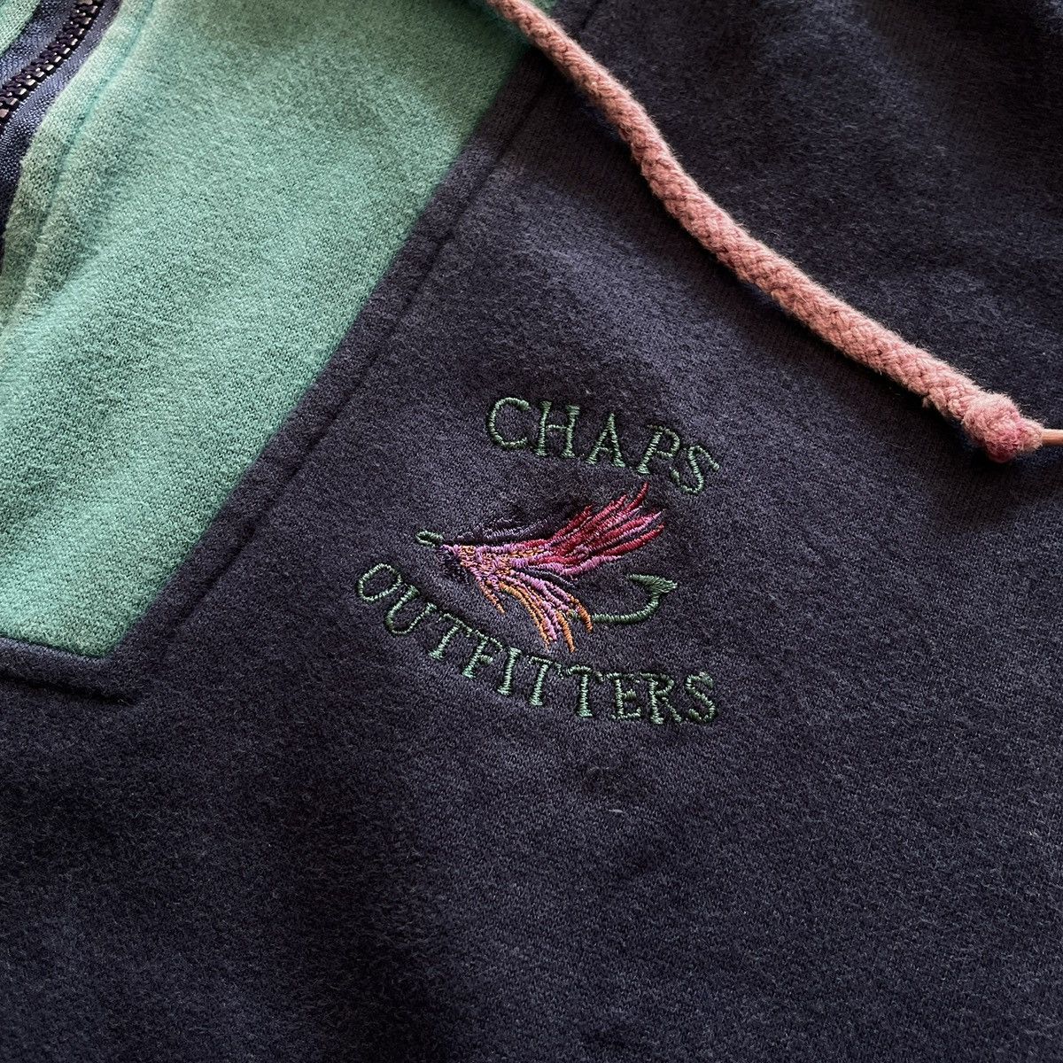 Chaps × Chaps Ralph Lauren Vintage Chaps Ralph Lauren Half Zip Hoodie Size US M / EU 48-50 / 2 - 2 Thumbnail