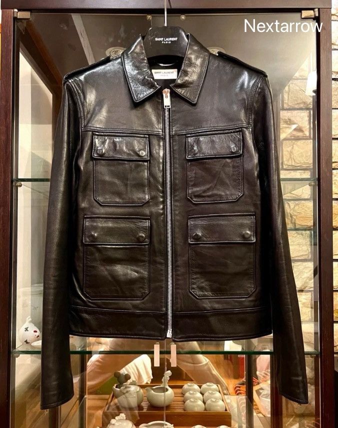 Saint Laurent Paris × Yves Saint Laurent Saint Laurent 13ss 1st year leather jacket2410-Nextarrow Size US M / EU 48-50 / 2 - 1 Thumbnail