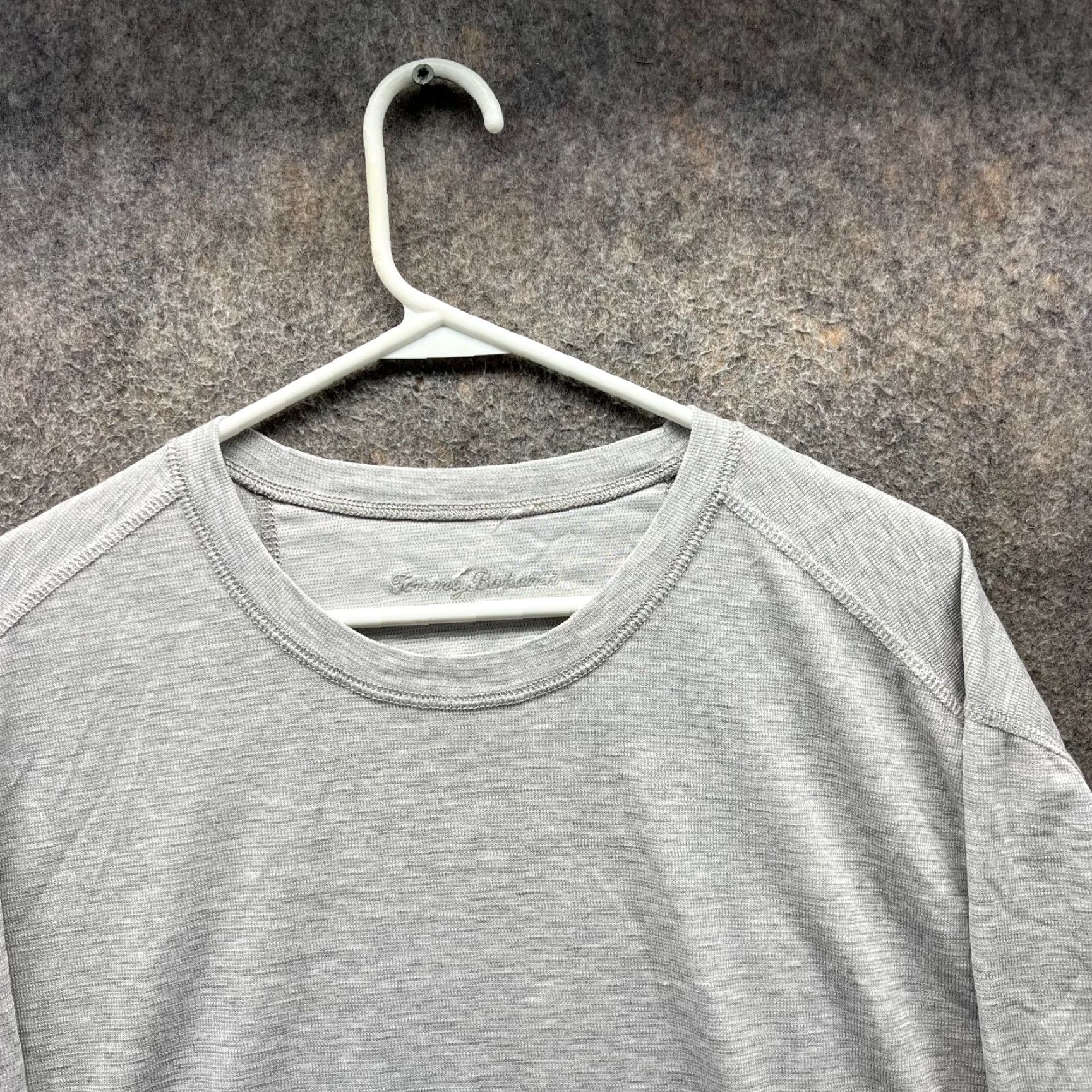 Tommy Bahama Tommy Bahama Shirt Mens 2XL Gray Crewneck Cotton Fleece Tee Logo Short Sleeve T-Shirt Casual All Seasons Modern Regular Fit Size US XXL / EU 58 / 5 - 7 Thumbnail