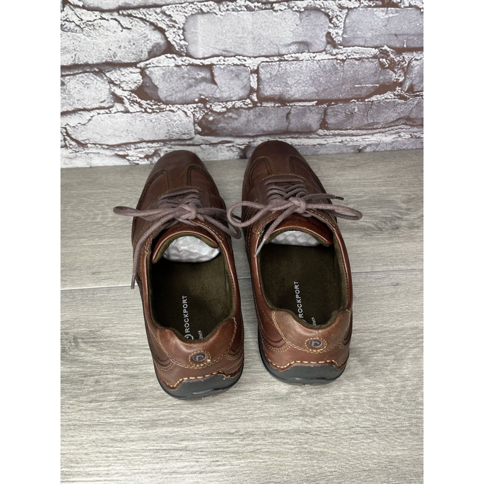 Rockport Rockport K52456 Brown Leather Casual Lace Up Casual Sneakers Size US 9 / EU 42 - 7 Thumbnail