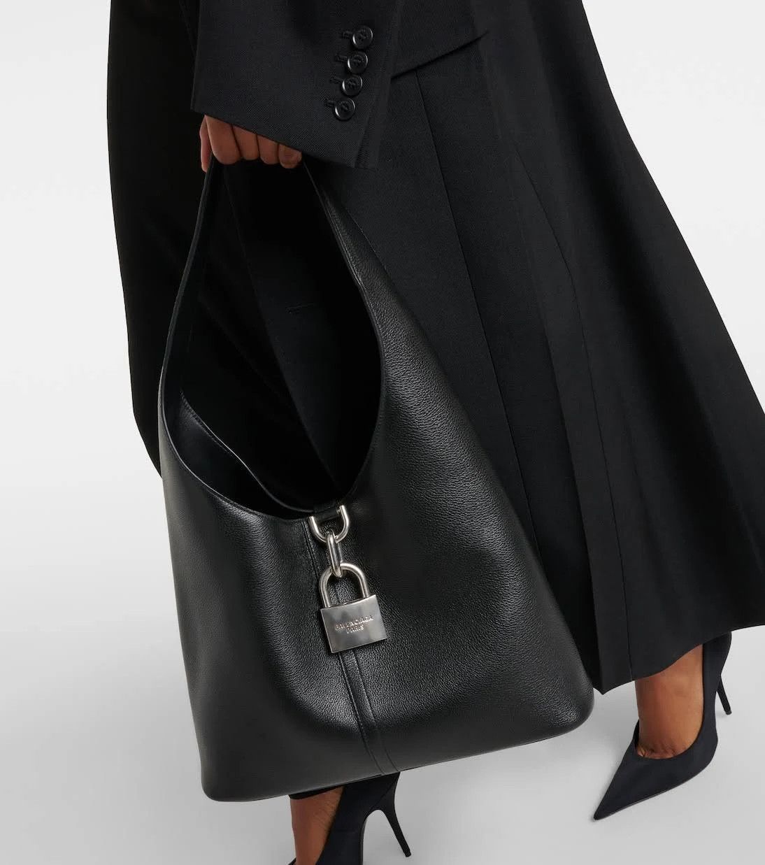 Balenciaga o1mt1gz0824 Size: OS / Locker Medium North-South Hobo Bag Size ONE SIZE - 5 Thumbnail