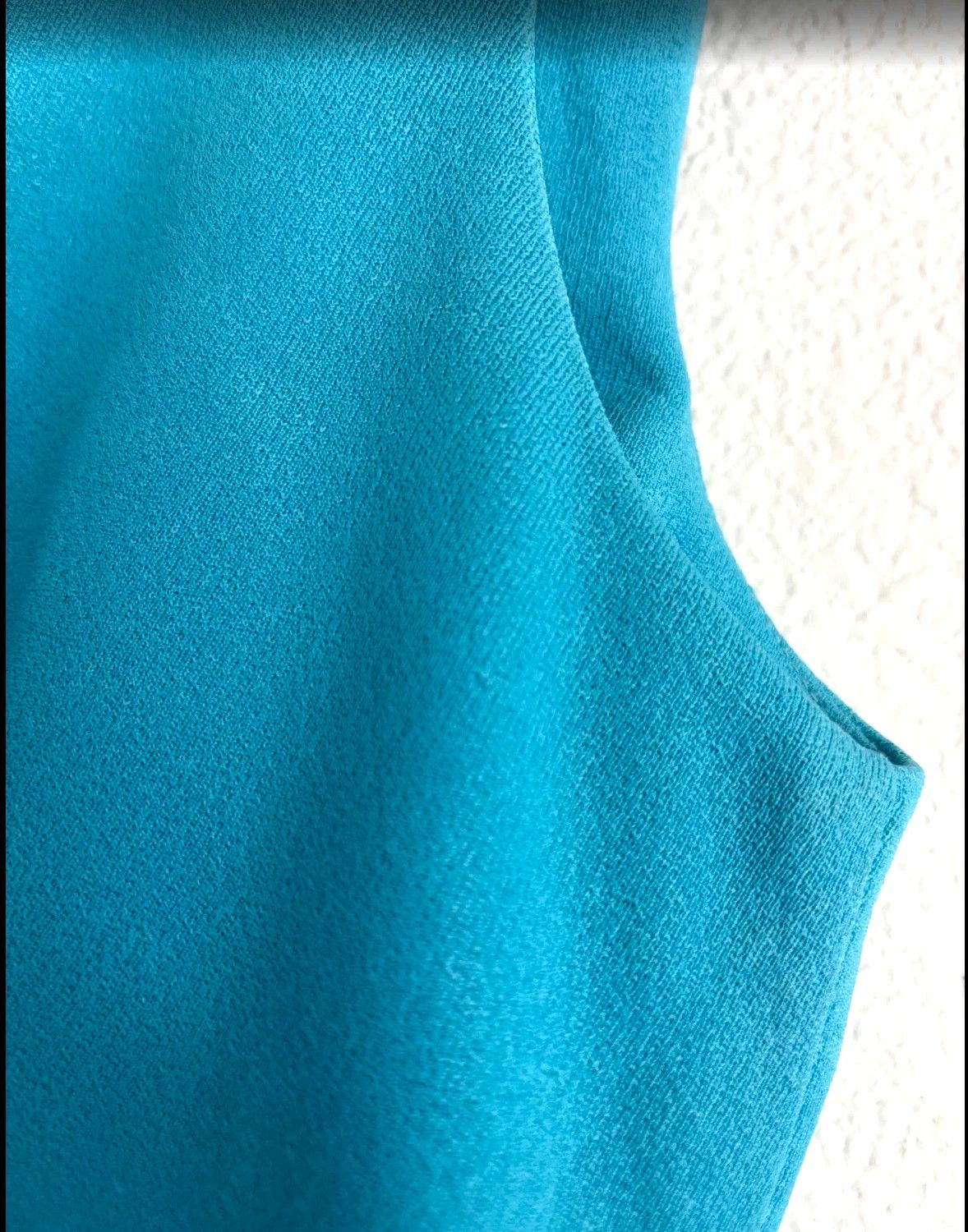 Other Vintage 1960Turquoise Blue Sleeveless Shift Cocktail Dress Size M / US 6-8 / IT 42-44 - 5 Thumbnail