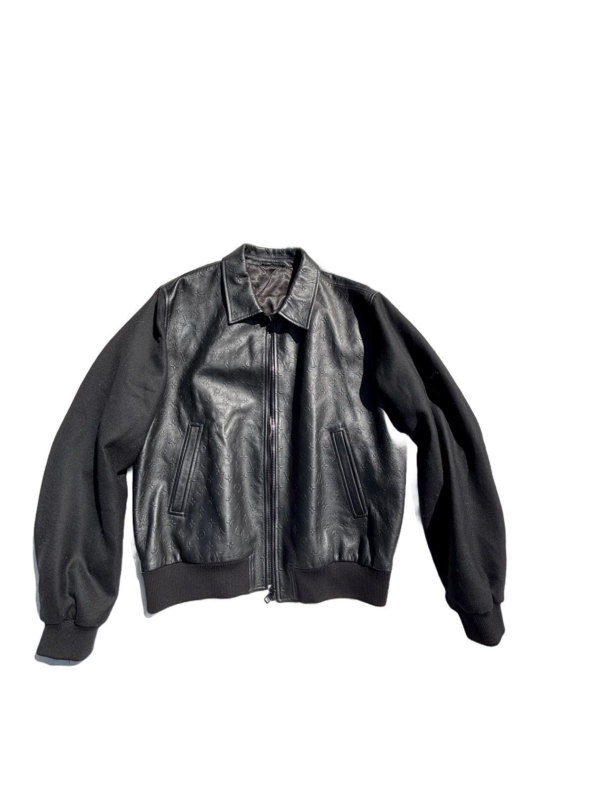 Louis Vuitton Louis Vuitton Embossed Leather Jacket Size US L / EU 52-54 / 3 - 1 Thumbnail