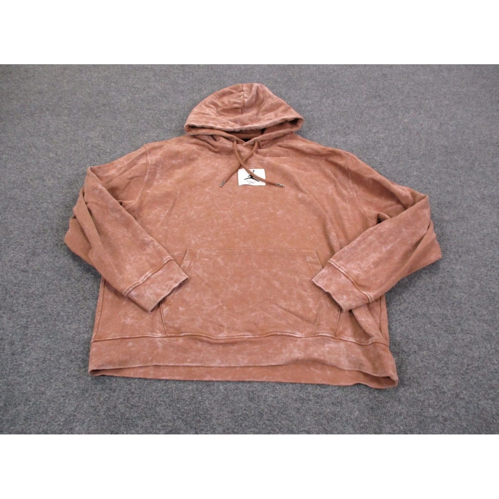 Jordan Brand Nike Jordan Sweatshirt Hoodie Mens XL Orange Jumpman Logo Pullover Casual Active Knit Thermal Pockets Hooded Sports Shirt Size US XL / EU 56 / 4 - 2 Thumbnail