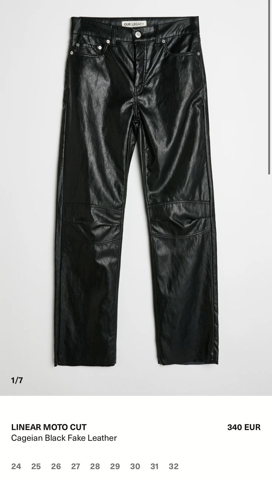 Our Legacy New Our Legacy Linear Moto Cut Pants Size US 32 / EU 48 - 8 Thumbnail