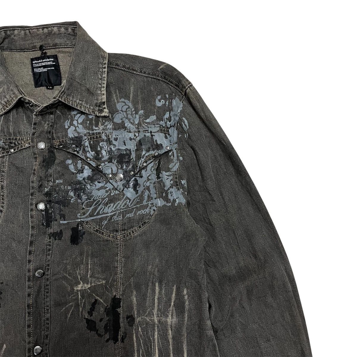 Hysteric Glamour 2000s Splendid Satisfation Poem Western Shirt Punk Lgb Size US L / EU 52-54 / 3 - 3 Thumbnail