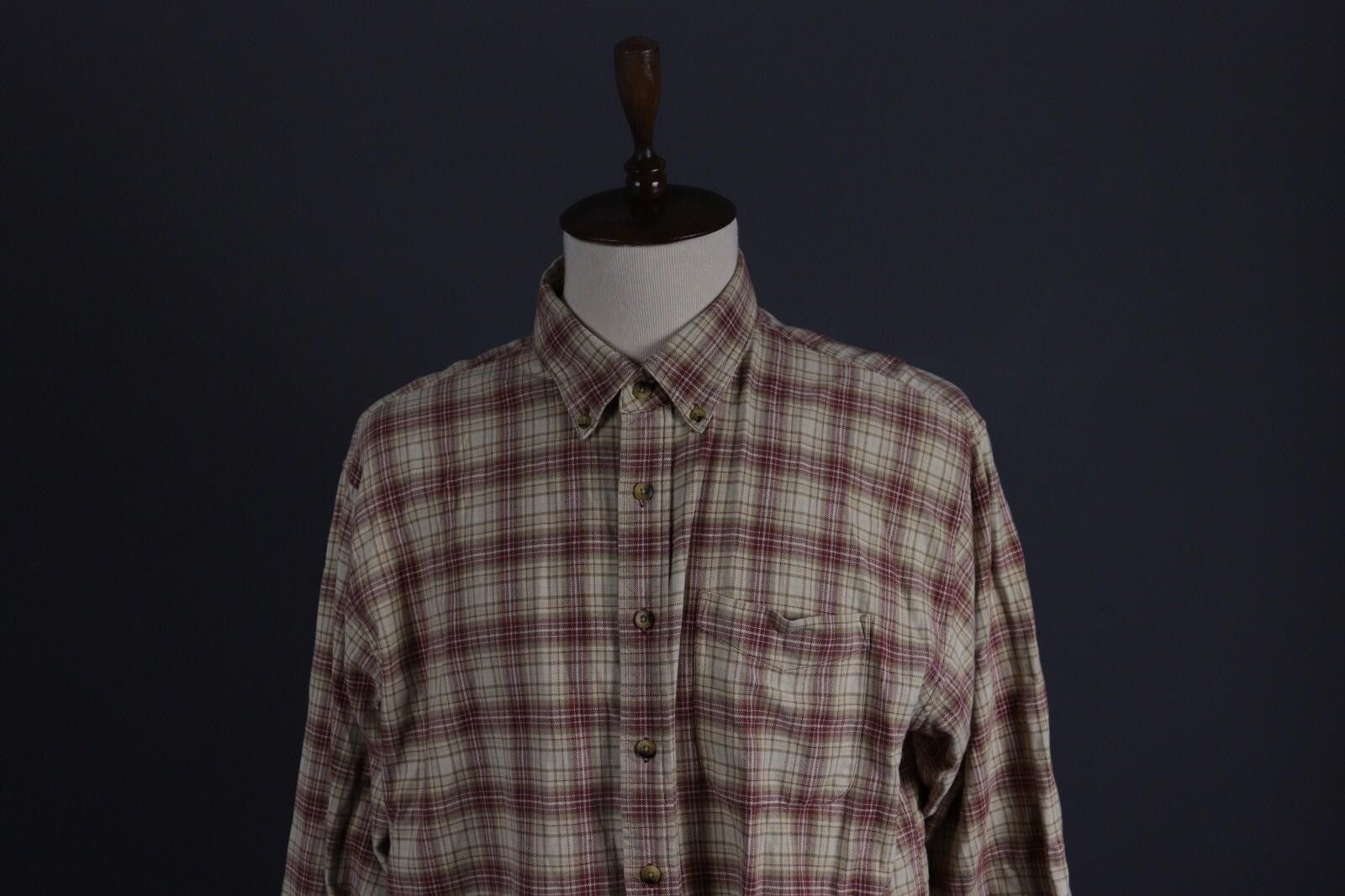 L.L. Bean L.L.Bean Vintage Check Flannel Oxoford Shirt Size XXL - TALL Size US M / EU 48-50 / 2 - 2 Thumbnail