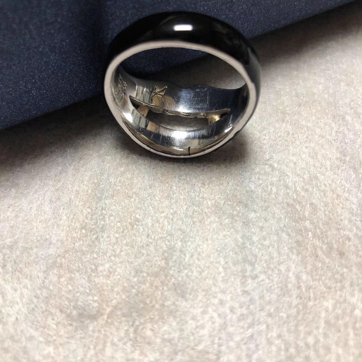 Yohji Yamamoto yohji yamamoto Black Lip & Gold Fang Vampire Silver Ring K11 Size ONE SIZE - 6 Thumbnail