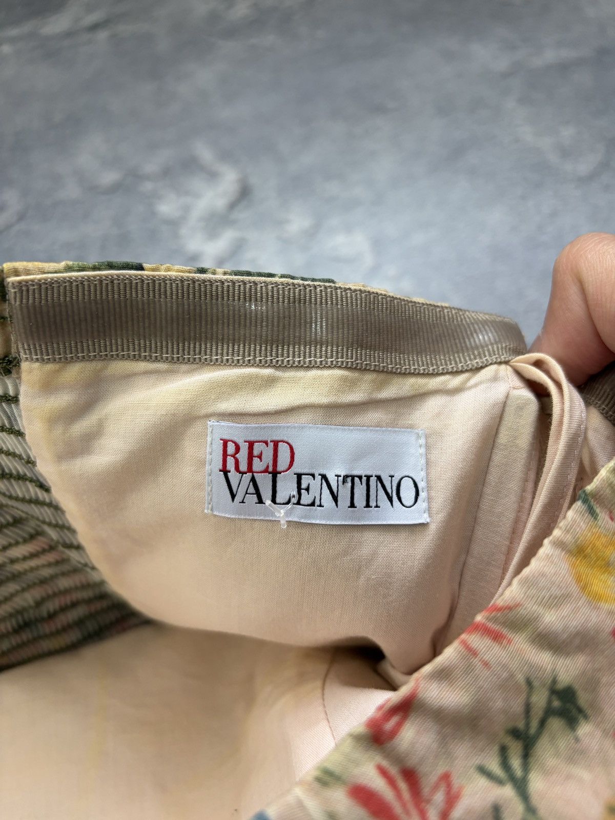 RED Valentino RED Valentino Floral Wildflower Strapless Pleated Dress 42 Size M / US 6-8 / IT 42-44 - 11 Thumbnail