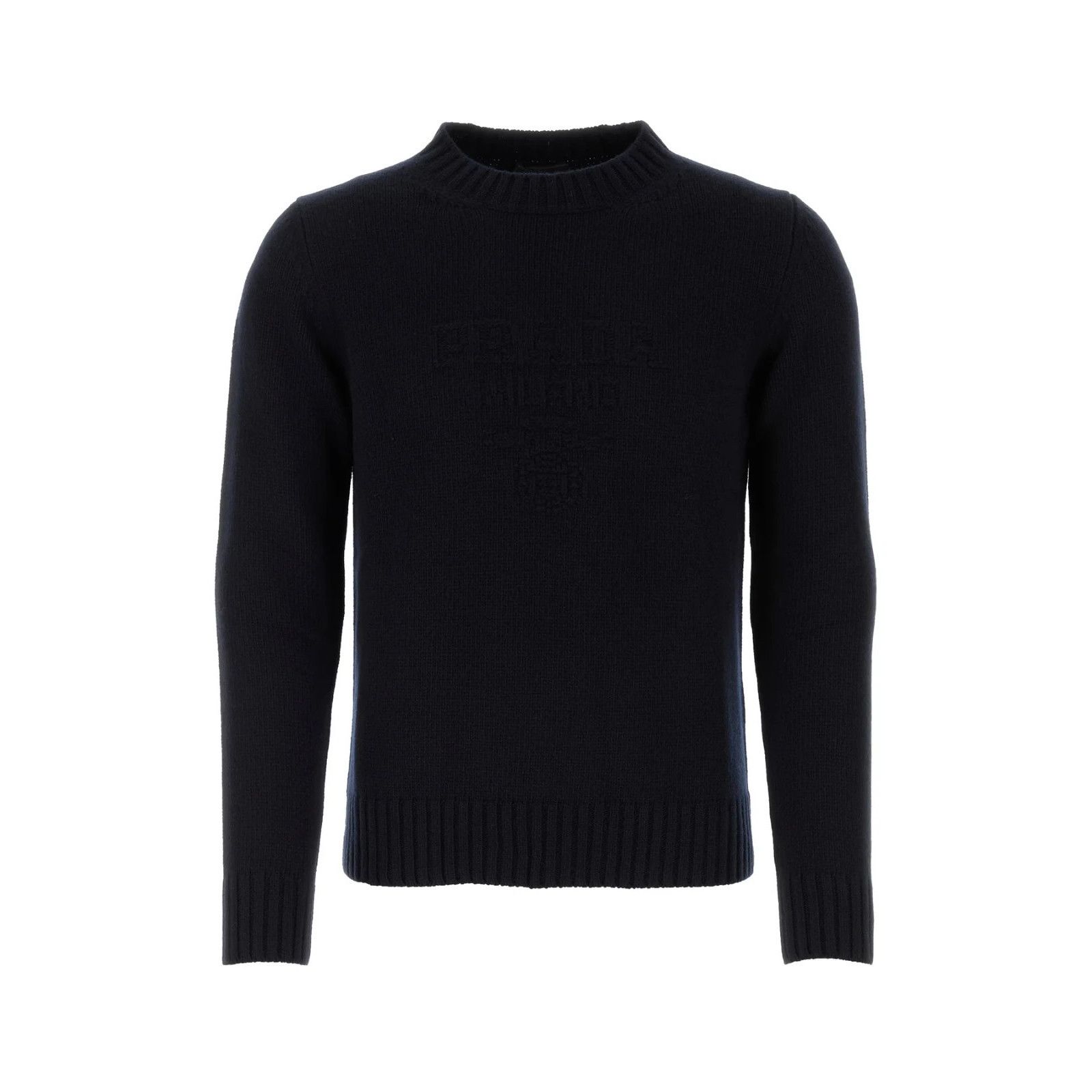 Prada PRADA Midnight Blue Wool Blend Sweater New & Authentic (Men' Size US M / EU 48-50 / 2 - 1 Thumbnail