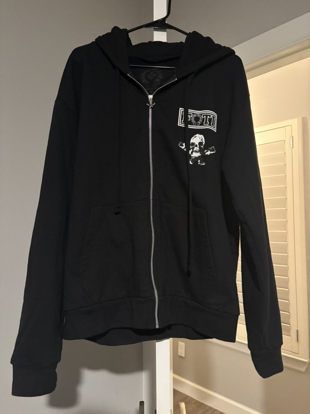 Chrome hearts foti ‘Tic Tac Toe’ zip up hoodie