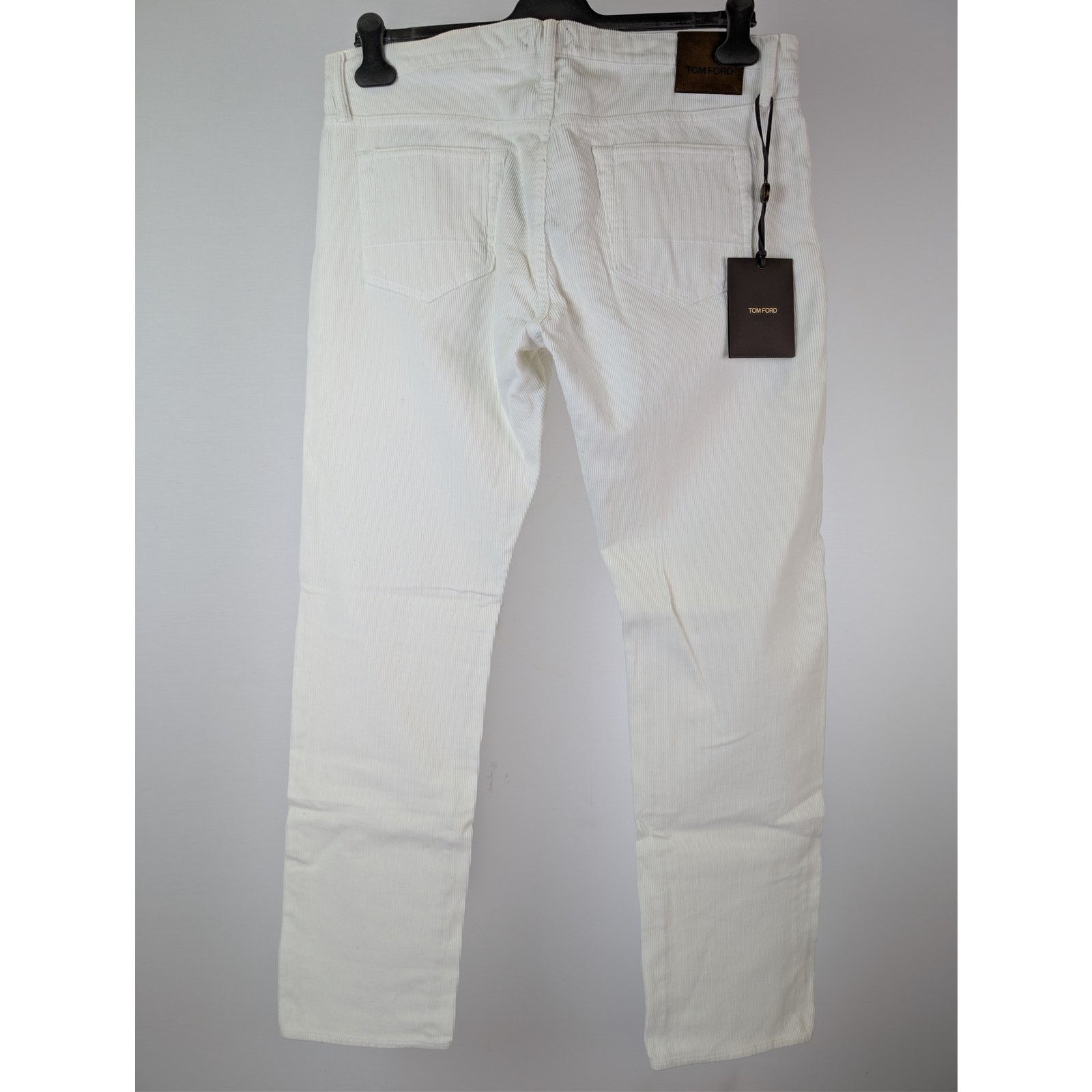 Tom Ford o1rshd1 Straight Fit Denim Jeans in White Size US 34 / EU 50 - 11 Thumbnail