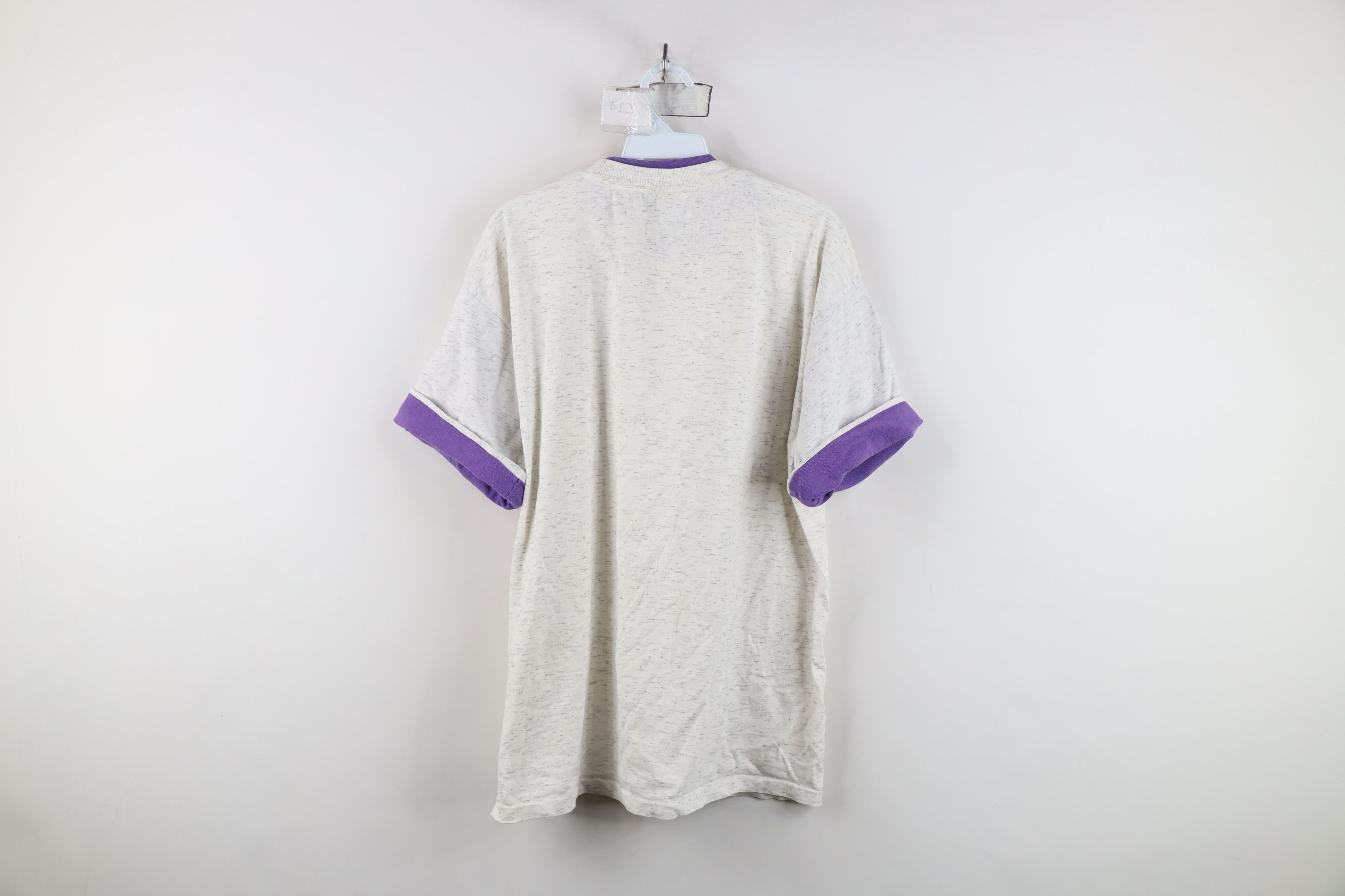 Vintage Vintage 90s Streetwear Pocono Pines Layered T-Shirt Gray USA Size US XL / EU 56 / 4 - 10 Thumbnail