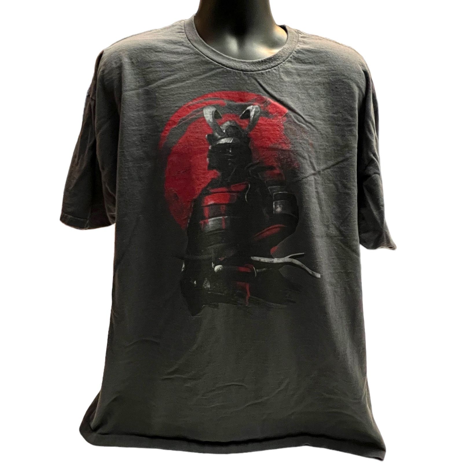 Teefury Samurai Warrior T-Shirt XXL Gray Graphic - Japanese Warrior Size US XXL / EU 58 / 5 - 1 Thumbnail