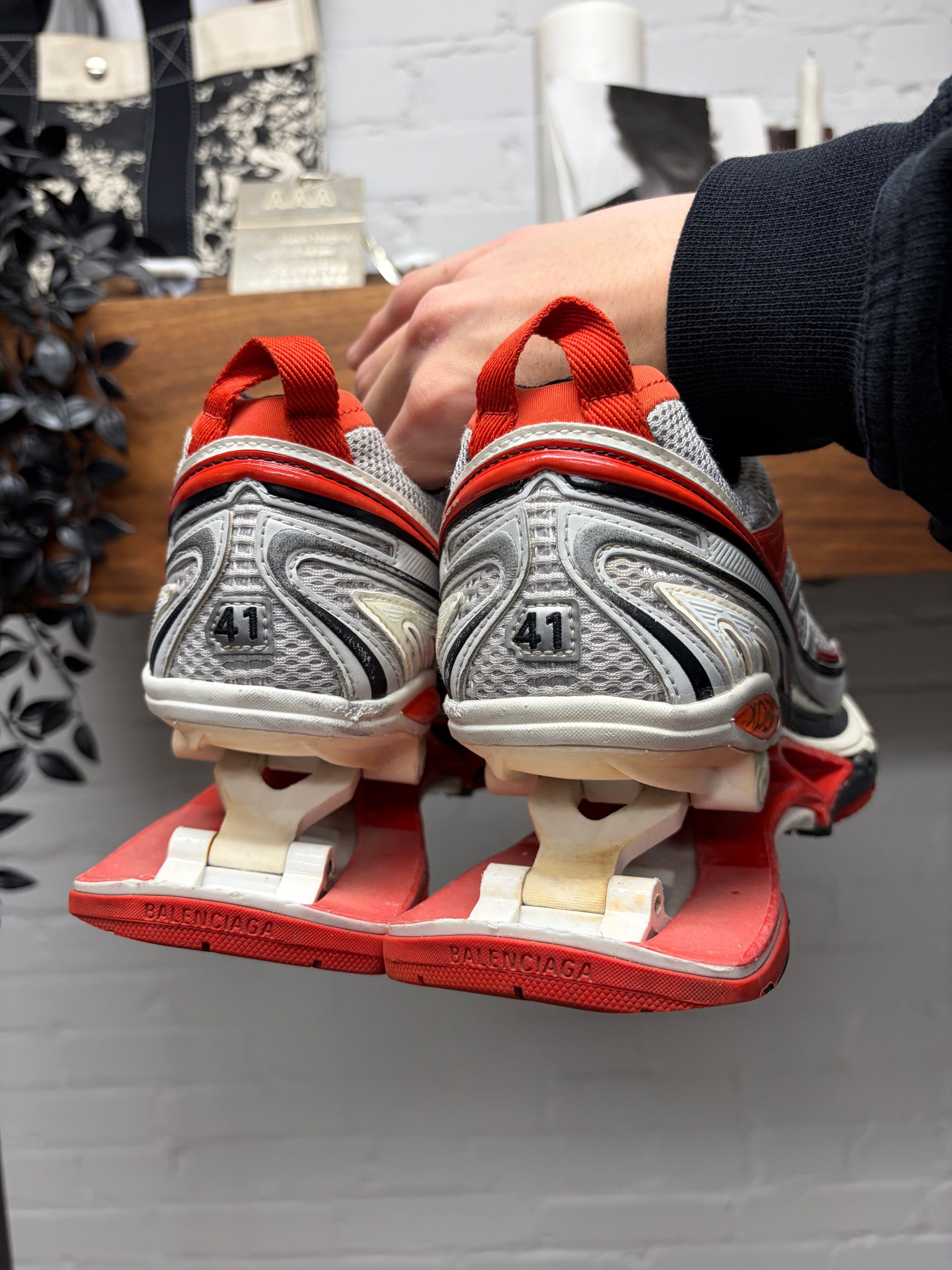 Balenciaga Balenciaga X-Pander Red/White Low Top Sneakers Size US 8 / EU 41 - 4 Thumbnail