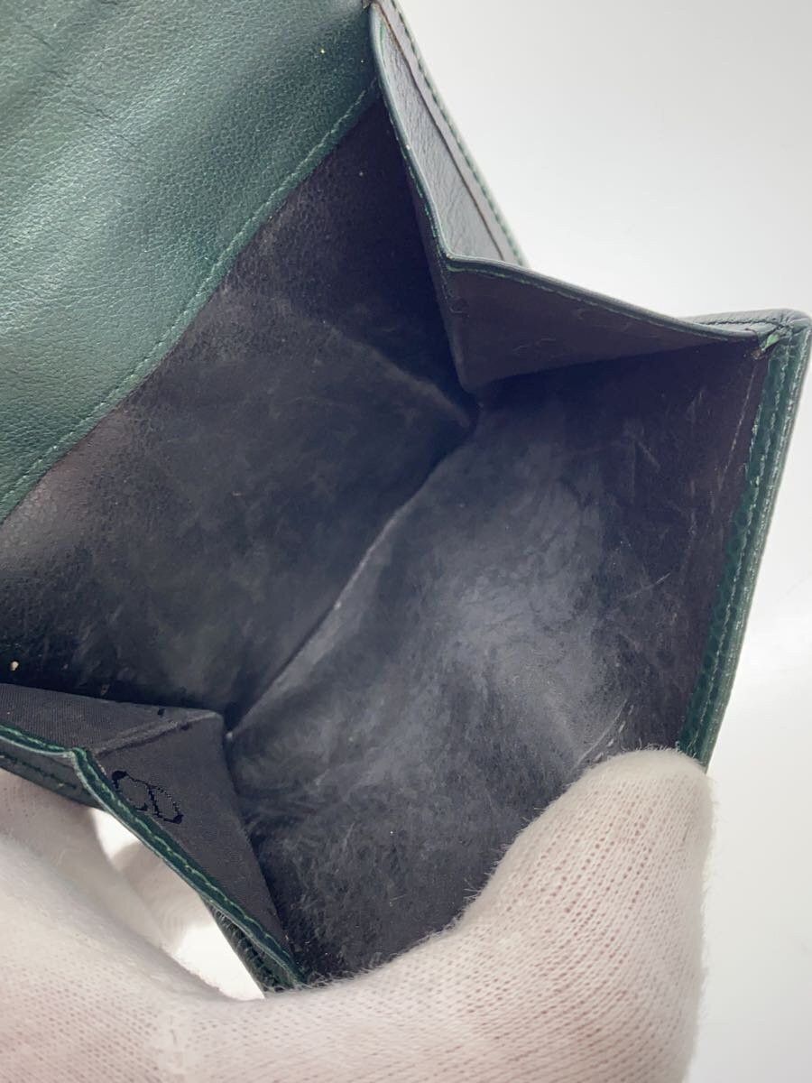 Dior Dior Leather Tri-Fold Wallet Green Size ONE SIZE - 5 Thumbnail