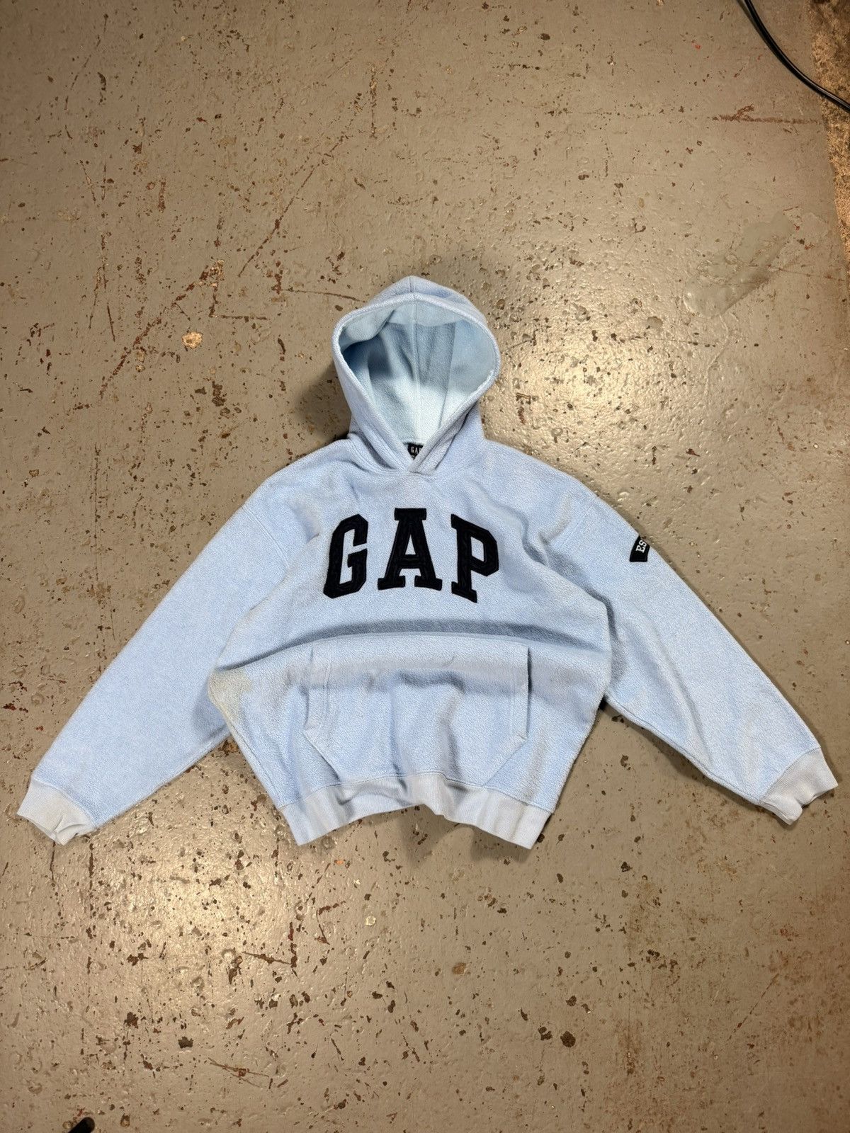 Gap Vintage Baby Blue Gap Fleece Size US M / EU 48-50 / 2 - 1 Thumbnail