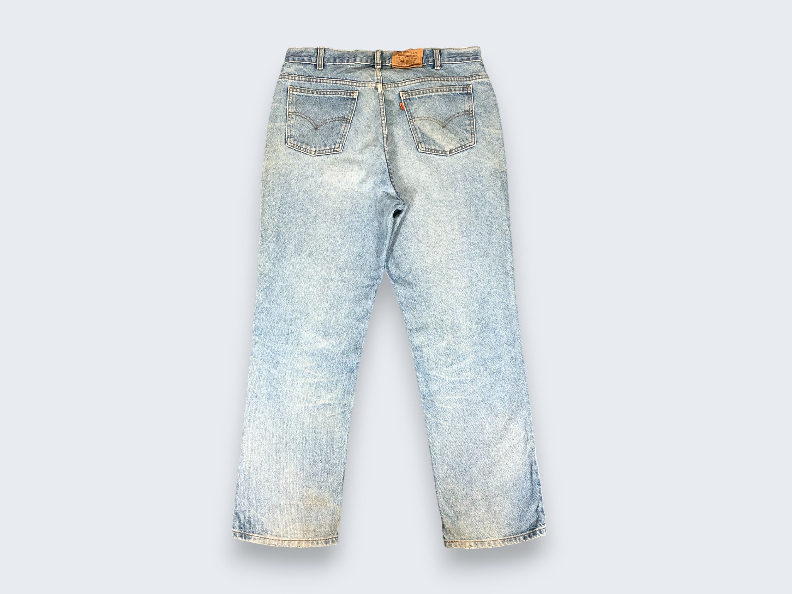 Levi's × Vintage 90s Vintage Levis Jeans Orange Tab L1019 Size US 38 / EU 54 - 6 Thumbnail