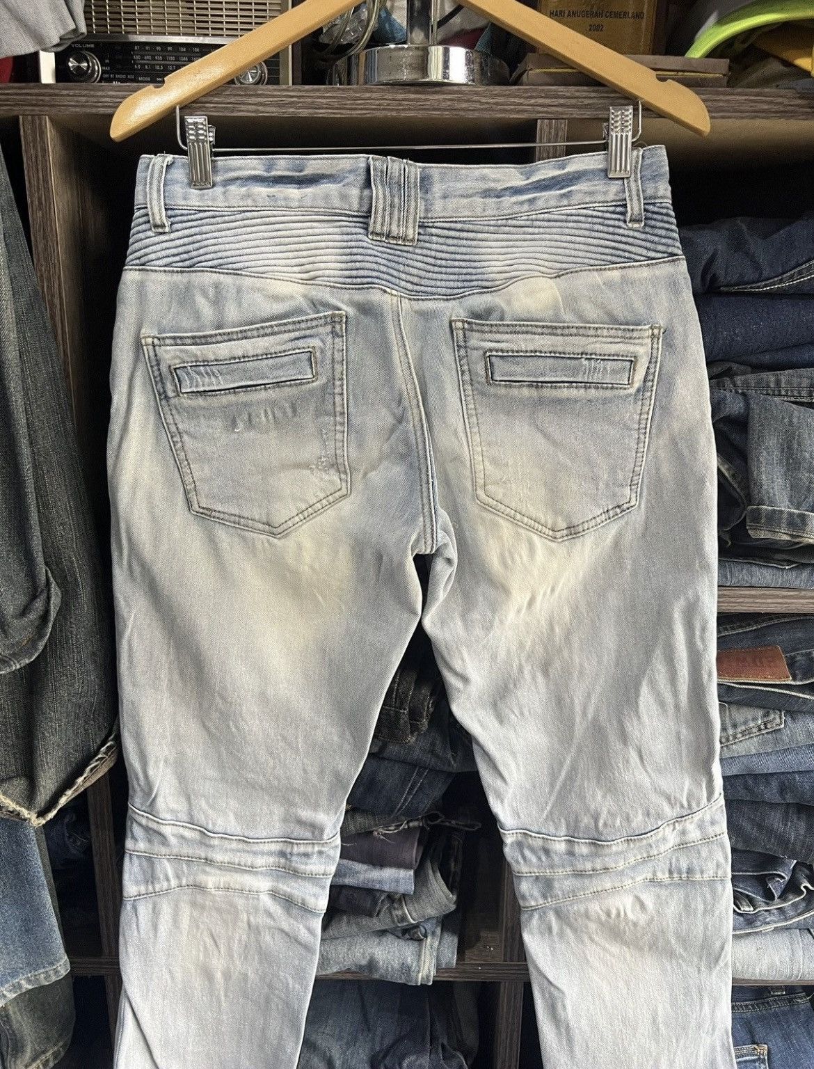 In The Attic 🔥Rare In The Attic Homme Biker Denim Size US 33 - 16 Thumbnail