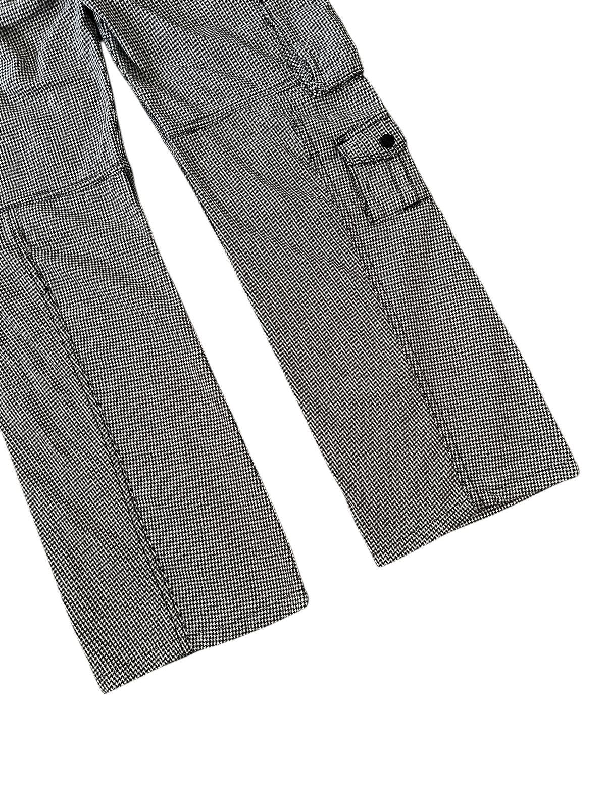 Nicole Club Nicole Club For Men Houndstooth Flare Cargo Pants Size US 35 - 6 Thumbnail