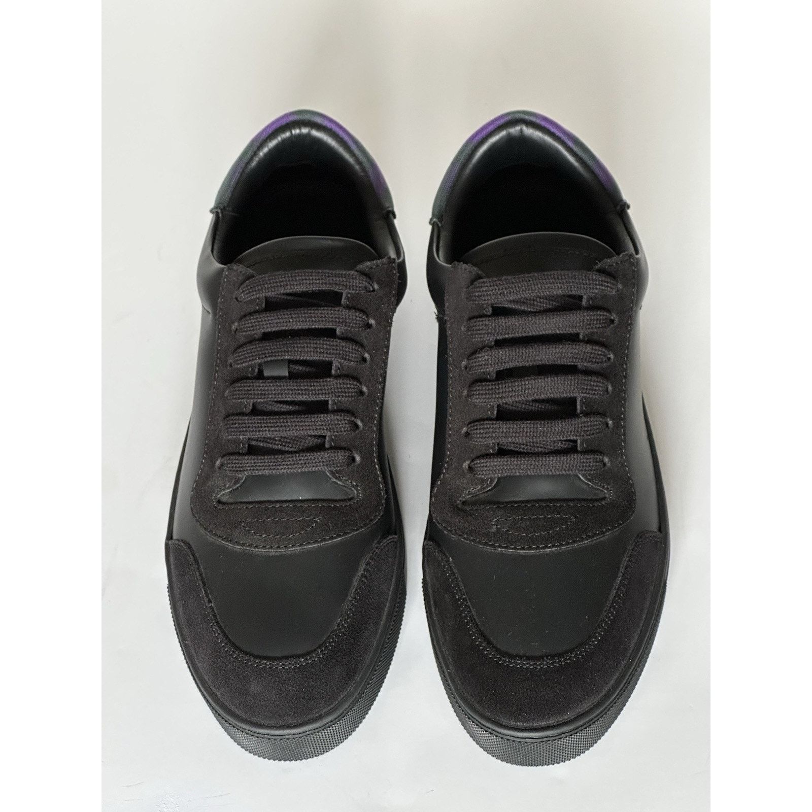 Burberry Burberry Leather Sneakers Black/IP Check 7.5 US 8075375 Size US 7.5 / EU 40-41 - 6 Thumbnail