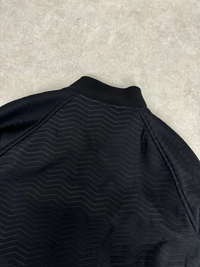 Emporio Armani A2013 Emporio Armani Black Patterned Bomber Jacket Size US L / EU 52-54 / 3 - 6 Thumbnail