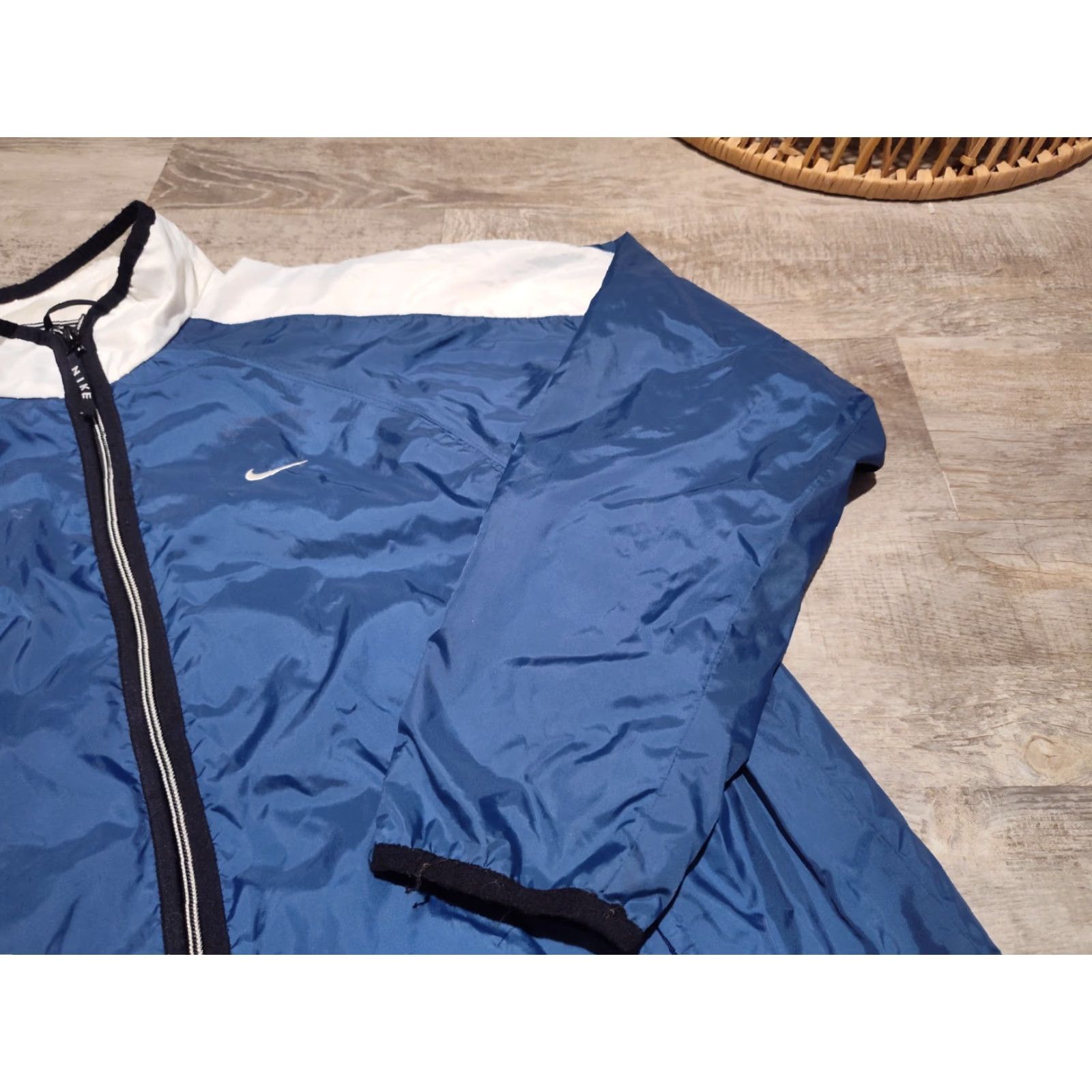 Nike VINTAGE NIKE 90s Full Zip SPELLOUT Windbreaker Jacket SWOOSH M Womens Size M / US 6-8 / IT 42-44 - 2 Thumbnail