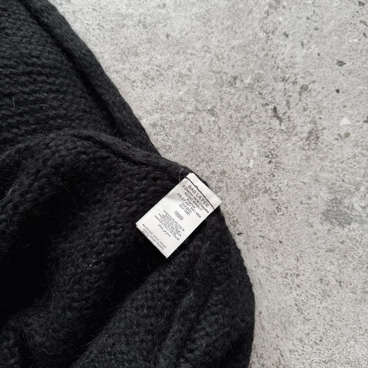 Other La Fee Maraboutee Womens Black Long Open Front Knit Cardigan Size S / US 4 / IT 40 - 6 Thumbnail