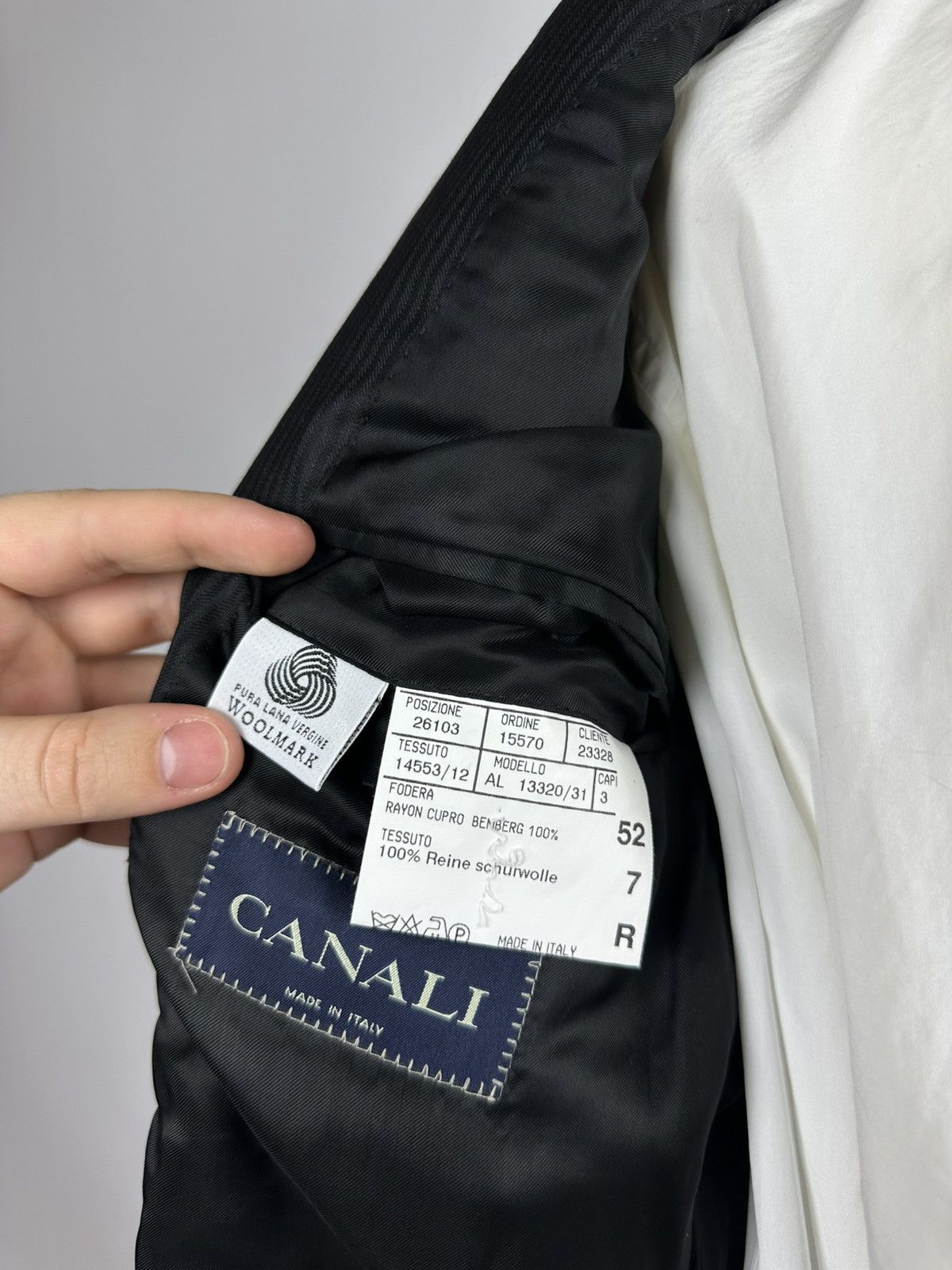 Canali Canali 100% Pure Wool 3 Button Italy Blazer Jacket Size 52R - 6 Thumbnail
