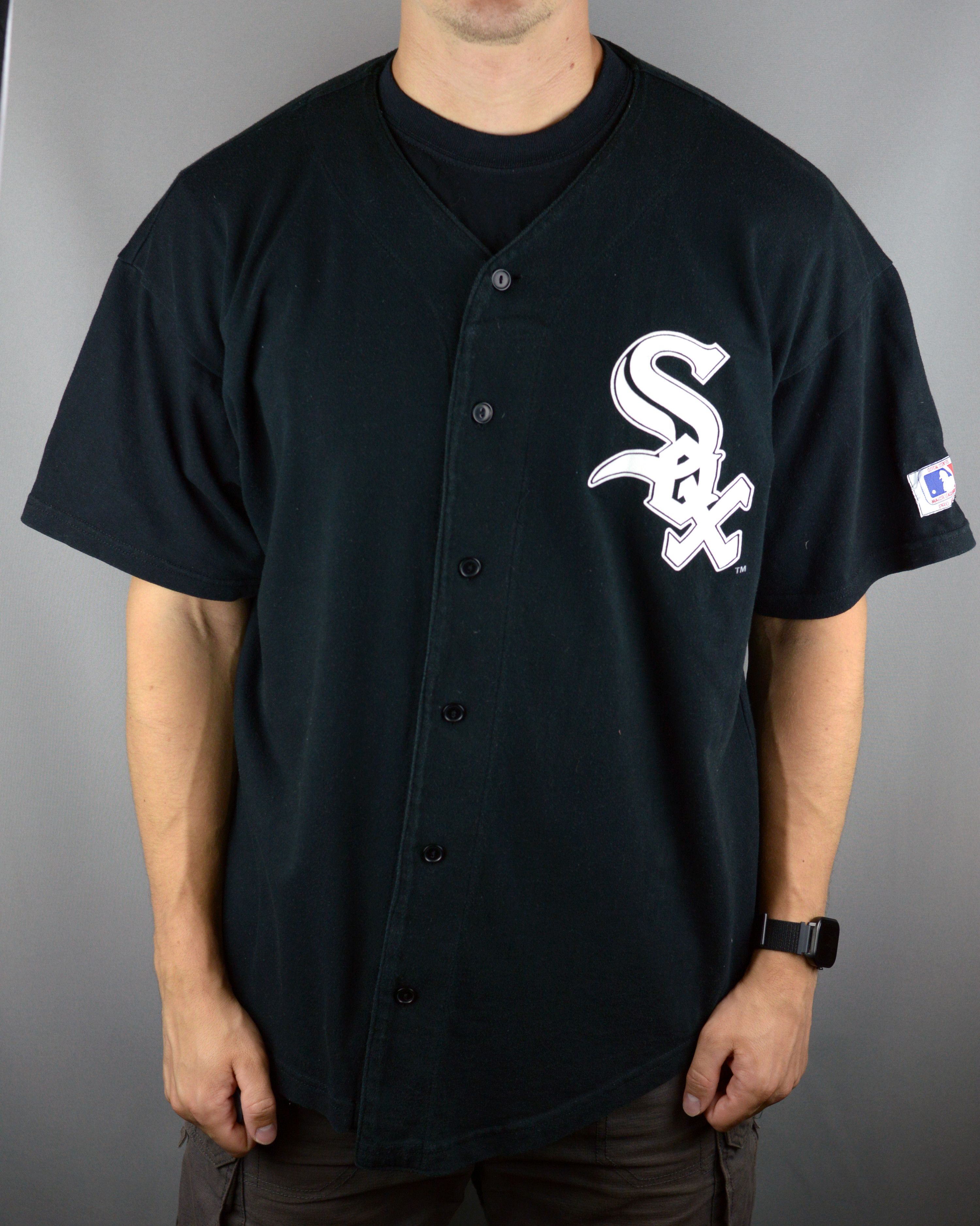 Vintage Vintage Chicago Sox 90s jersey t shirt Size US XL / EU 56 / 4 - 1 Thumbnail