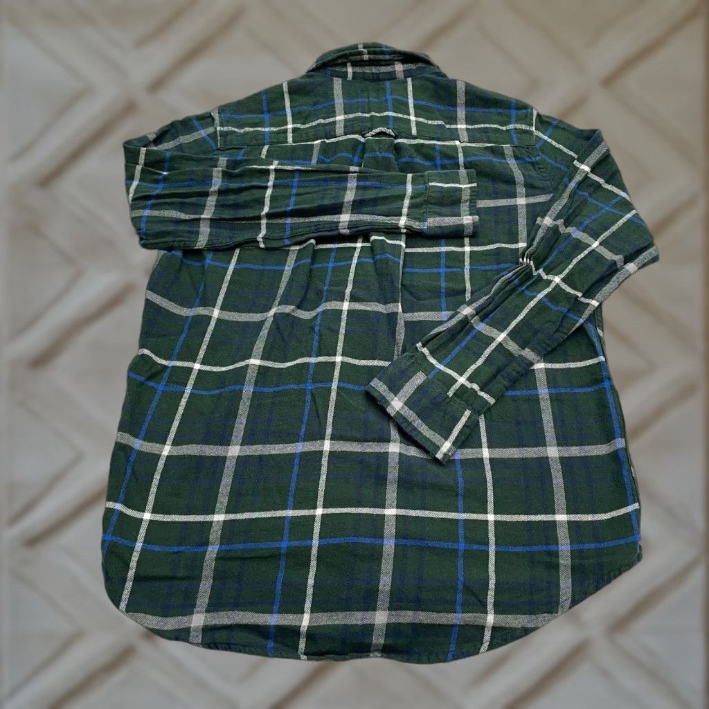 Chaps Chaps Shirt Men M Green Plaid Long Sleeve Button-Up Cotton Casual Size US M / EU 48-50 / 2 - 1 Thumbnail