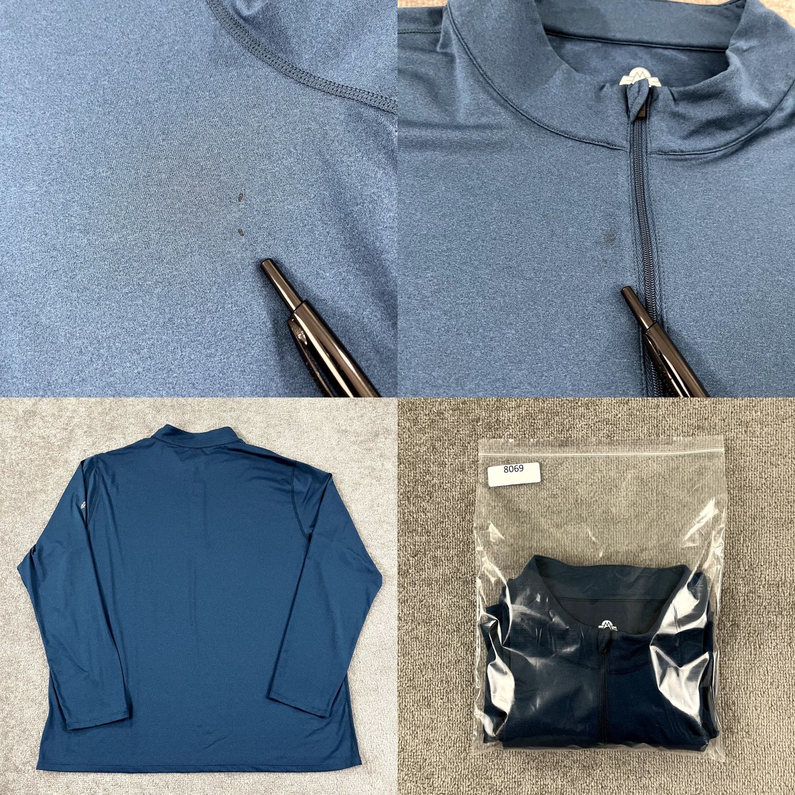 Eastern Mountain Sports EASTERN MOUNTAIN SPORTS Jacket Mens 2XL Blue 1/4 Zip Pullover Techwick Hike Jacket/Coat Regular Outdoor Sports Hiking Walking Blue 2XL Mens Size US XXL / EU 58 / 5 - 8 Thumbnail