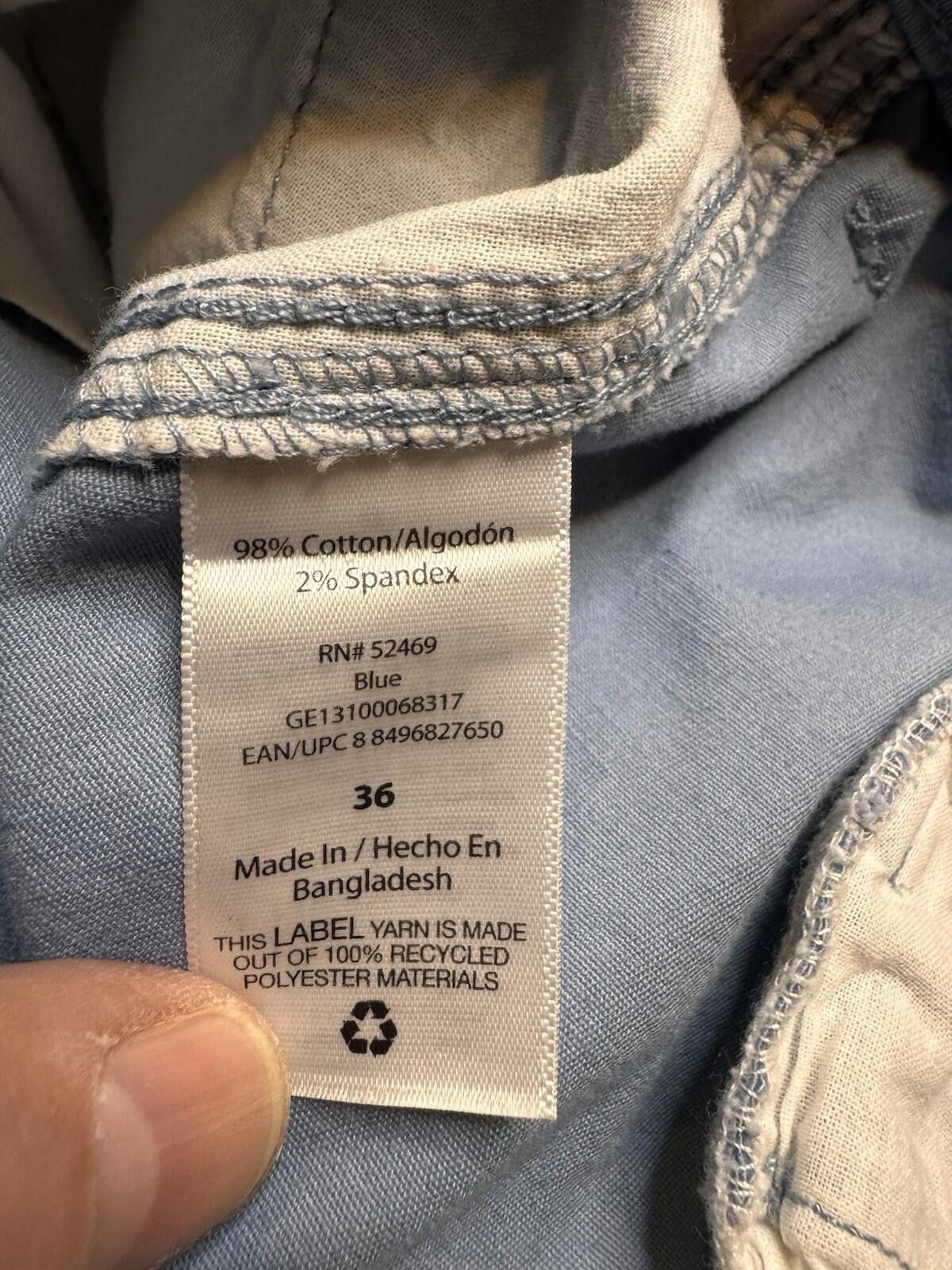 George George Men's Blue Size 36 Shorts 9" inseam Flat Front 750 Size US 36 / EU 52 - 5 Thumbnail