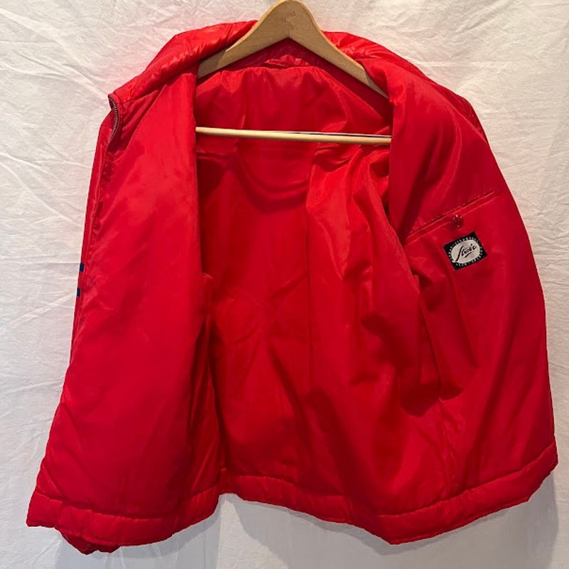 Vintage Vintage Strolz Ski Jacket Red Quilted Zippers 70s 80s Nylon Size US M / EU 48-50 / 2 - 4 Thumbnail