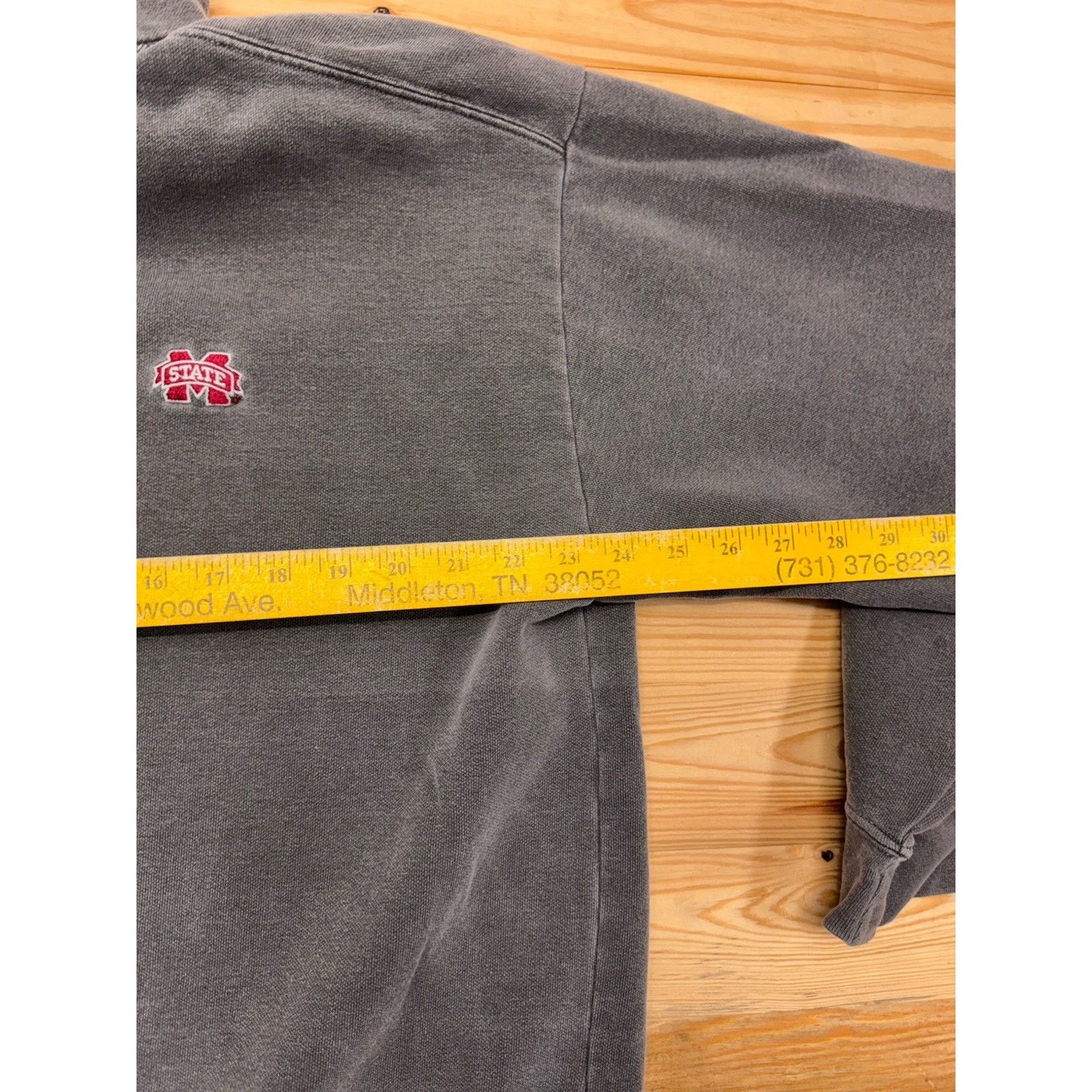 Other Mississippi State 1/4 Zip MSU Gray Men’s XL see Stain Pic Size US XL / EU 56 / 4 - 6 Thumbnail